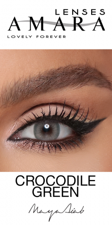 AMARA - Crocodile Green Contact Lenses