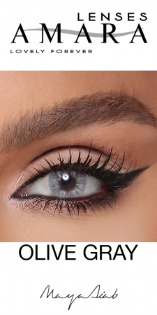 AMARA - Olive Gray Contact Lenses
