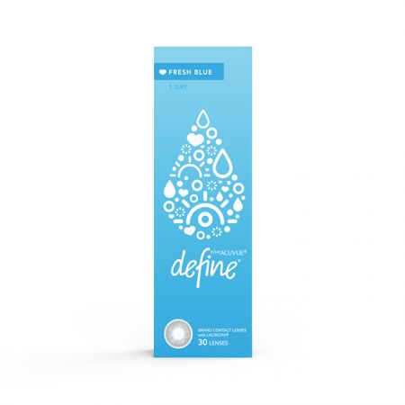1-DAY ACUVUE DEFINE FRESH BLUE With LACREON 30's Contact Lenses