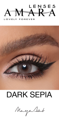 AMARA - Dark Sepia Contact Lenses