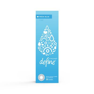 1-DAY ACUVUE DEFINE FRESH BLUE With LACREON 30's Contact Lenses