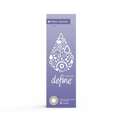 1-DAY ACUVUE DEFINE FRESH GRAYZEL With LACREON 30's Contact Lenses
